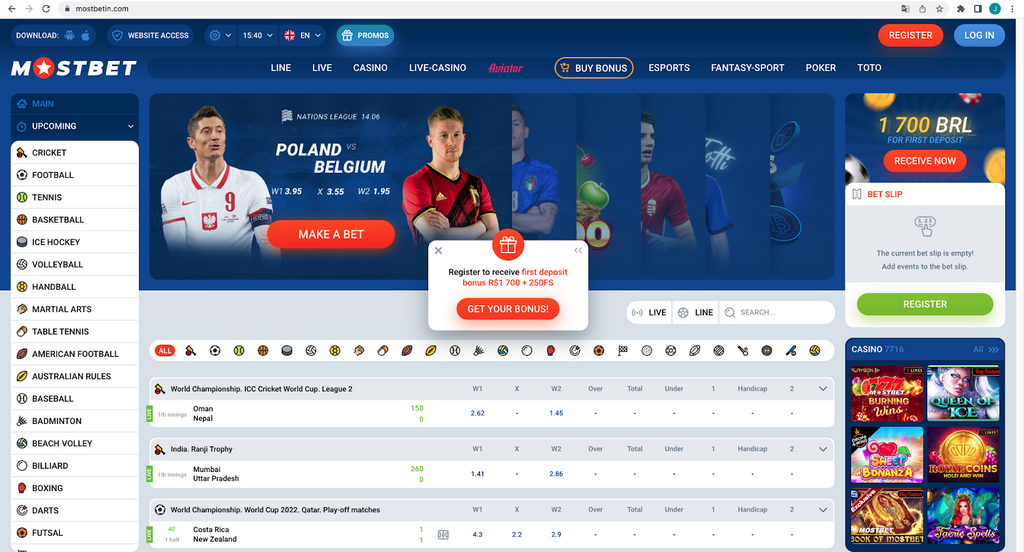 Mostbet Magyarország - Sportfogadás online és élőben