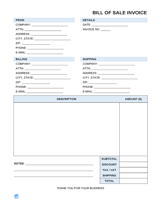 Mobile Home Proof Of Sale Design Template