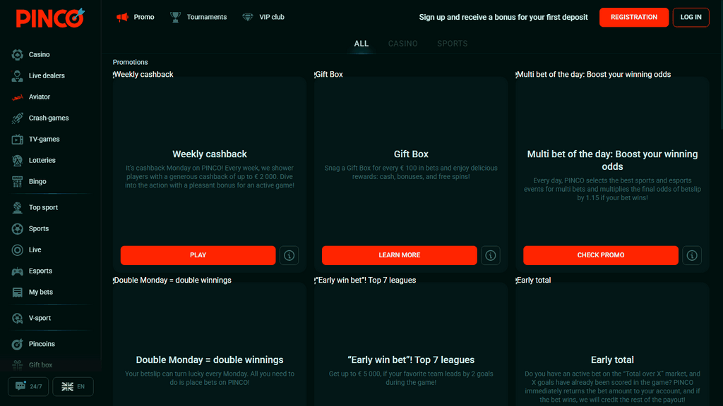Онлайн-казино Pinco в России: играйте на официальном сайте Pinco Онлайн-казино Pinco в России: играйте на официальном сайте Pinco